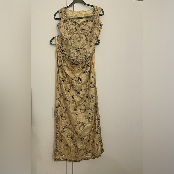 Gold 4 Piece Lehenga - Picture 3 of 3